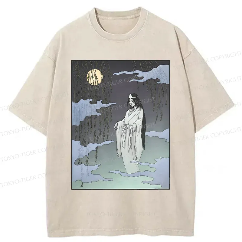 Tokyo-Tiger Japanese Ghost Washed T-Shirt