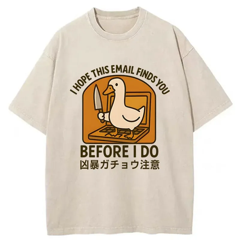 Tokyo-Tiger Goose With A Knife Washed T-Shirt