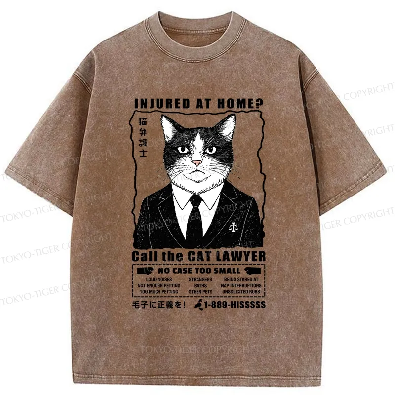 Tokyo-Tiger Get Justice Fur Real Washed T-Shirt
