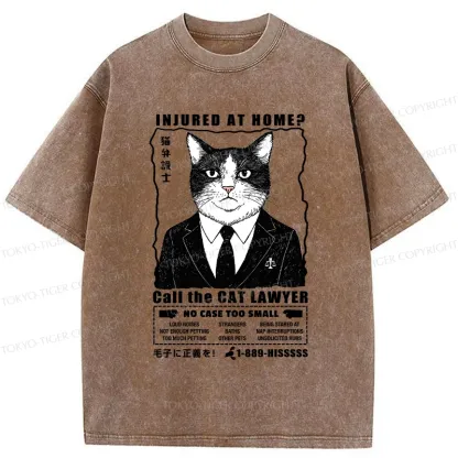 Tokyo-Tiger Get Justice Fur Real Washed T-Shirt