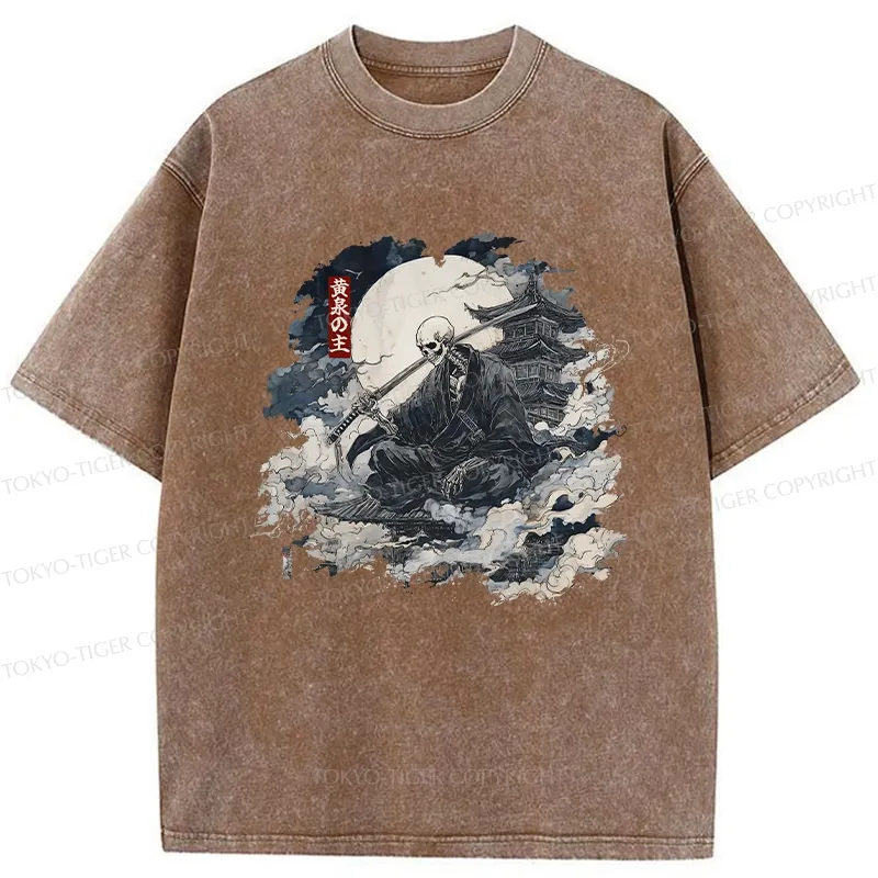 Tokyo-Tiger Lord Of The Underworld Washed T-Shirt