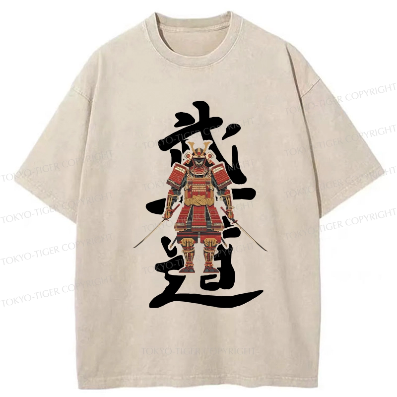 Tokyo-Tiger Japan Bushido Washed T-Shirt