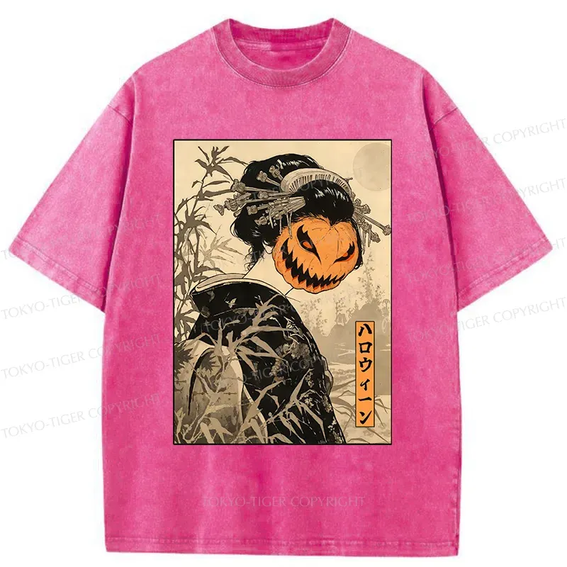 Tokyo-Tiger Horrible Geisha Washed T-Shirt