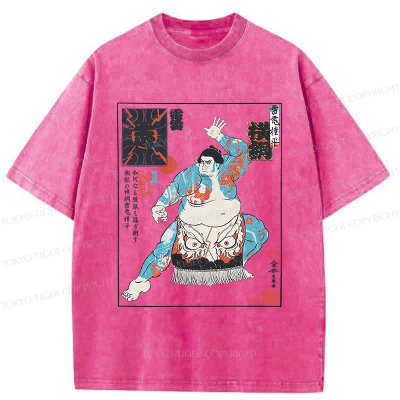 Tokyo-Tiger Japan Traditional Sumo Washed T-Shirt