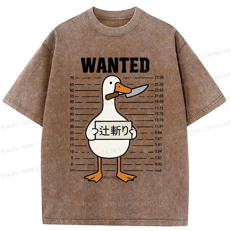 Tokyo-Tiger Wanted Silly Goose Washed T-Shirt