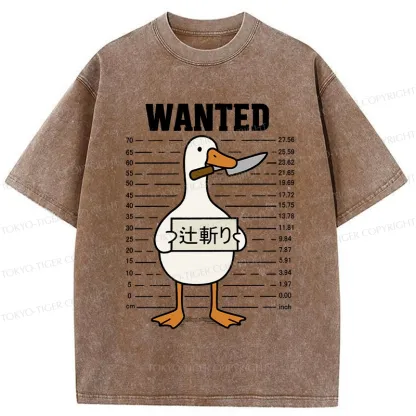 Tokyo-Tiger Wanted Silly Goose Washed T-Shirt