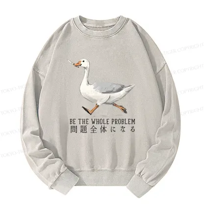 Tokyo-Tiger Running Stupid Goose Washed Sweatshirt