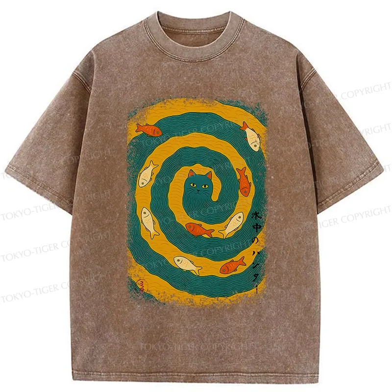 Tokyo-Tiger Aqua Hunter Washed T-Shirt