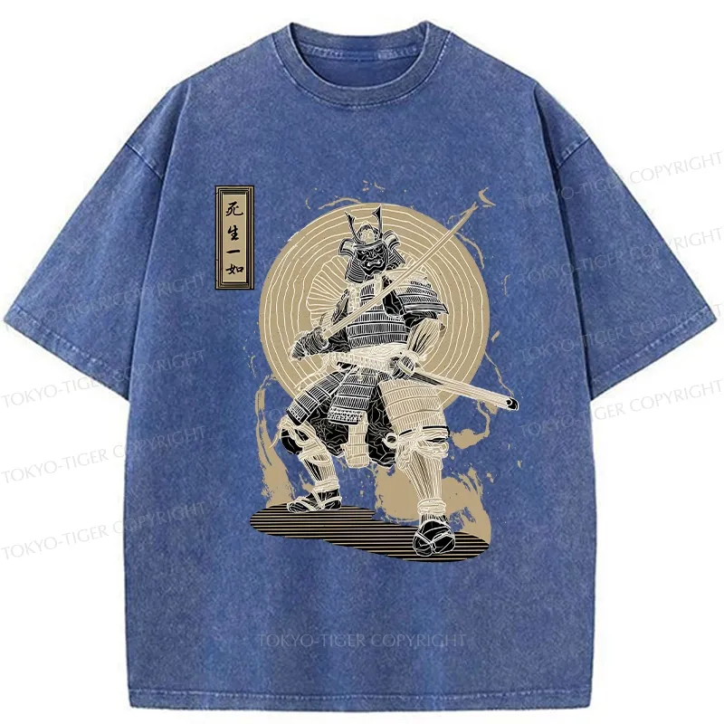 Tokyo-Tiger The Spirit Of The Samurai Washed T-Shirt