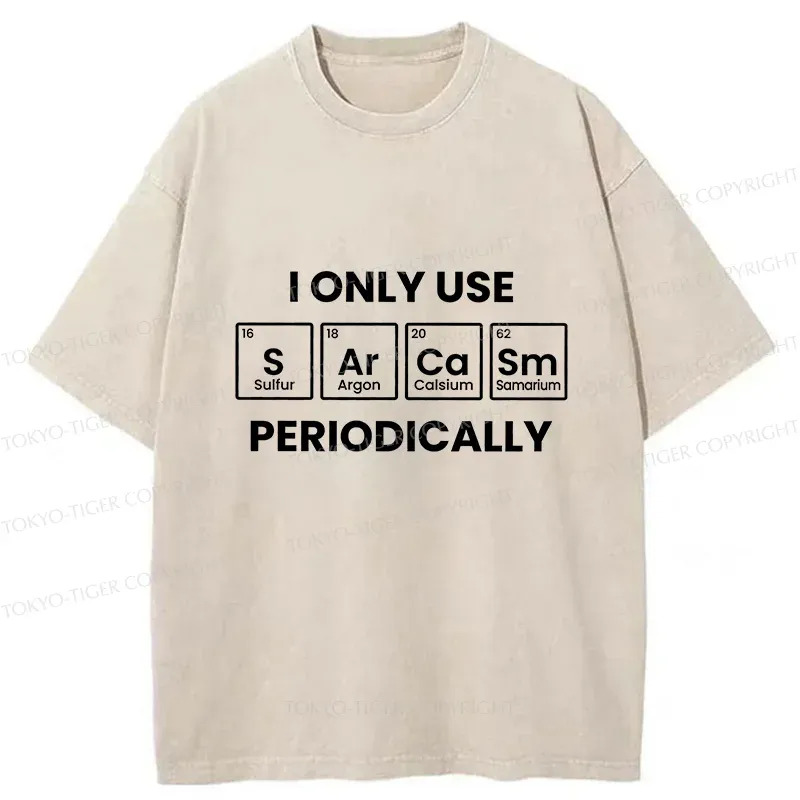 Tokyo-Tiger Interesting Chemical Elements Washed T-Shirt