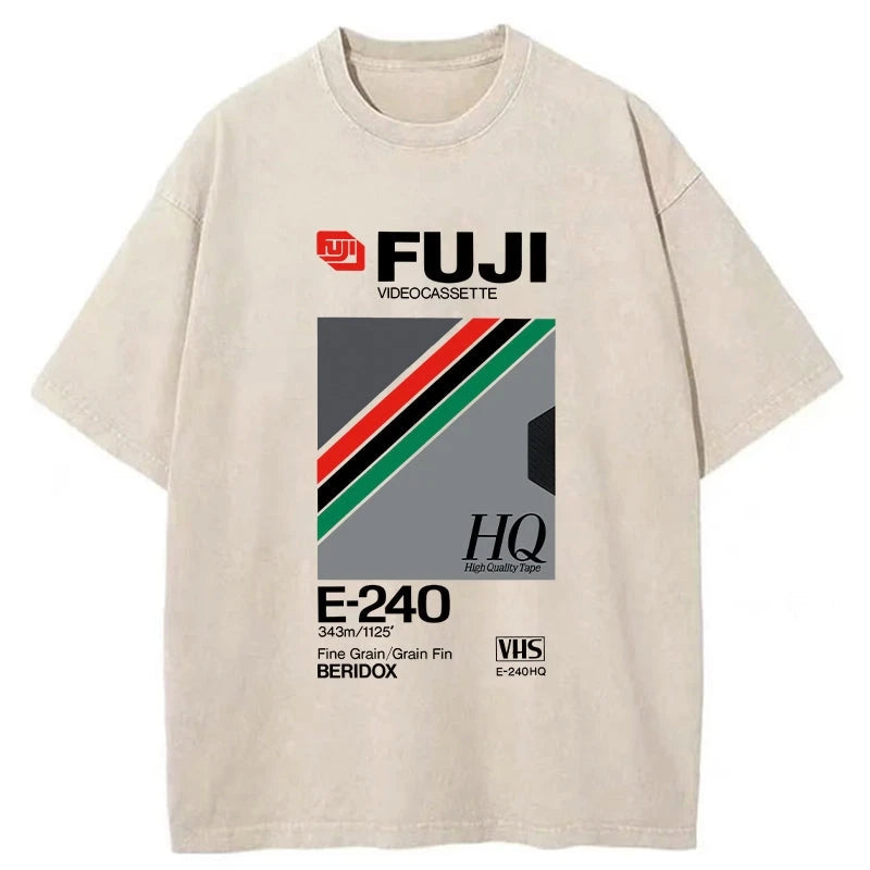 Tokyo-Tiger Retro VHS Tape Vaporwave Aesthetic Essential Washed T-Shirt