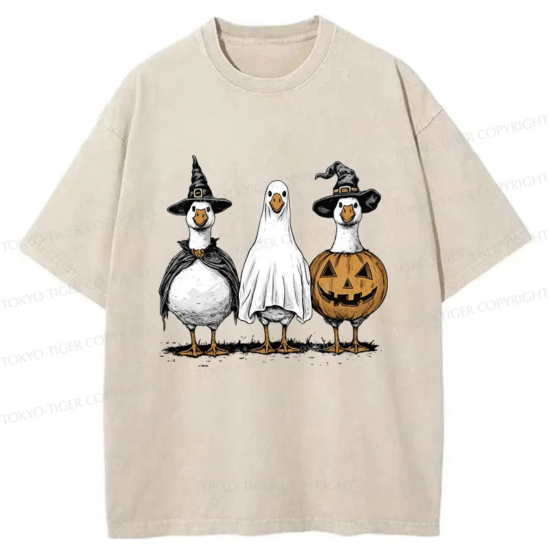 Tokyo-Tiger Halloween Goose Washed T-Shirt