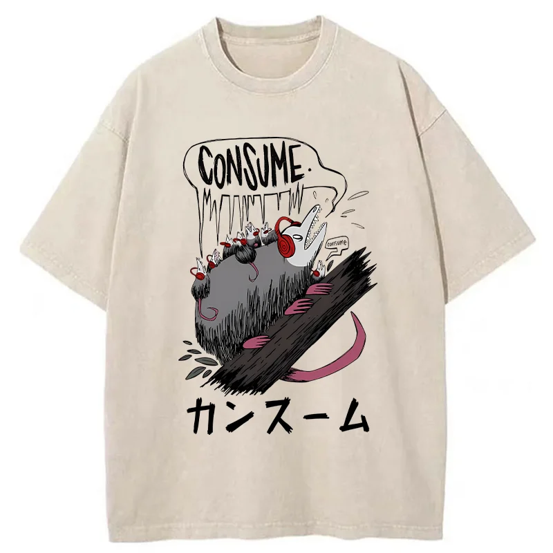 Tokyo-Tiger Consume Possum Japan Washed T-Shirt