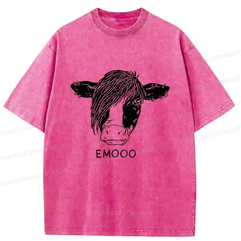 Tokyo-Tiger Rock Cow Washed T-Shirt