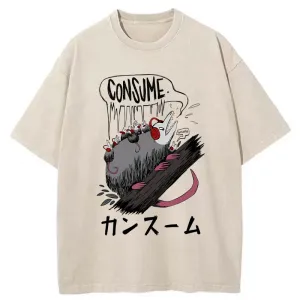 Image of Tokyo-Tiger Consume Possum Japan Washed T-Shirt