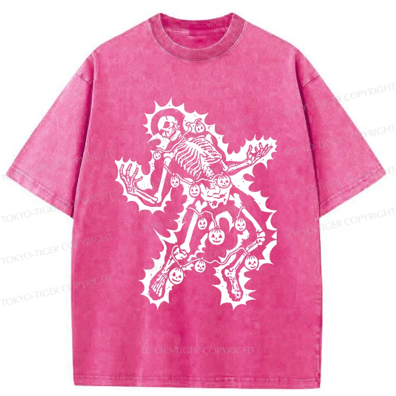 Tokyo-Tiger Electrocuted Skeleton Washed T-Shirt