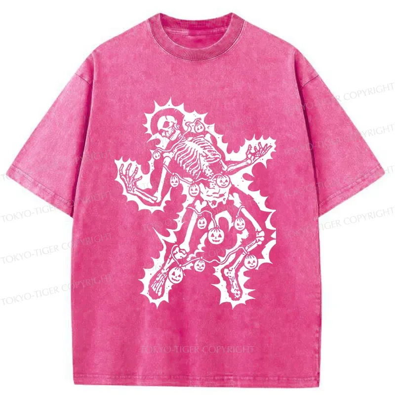 Tokyo-Tiger Electrocuted Skeleton Washed T-Shirt