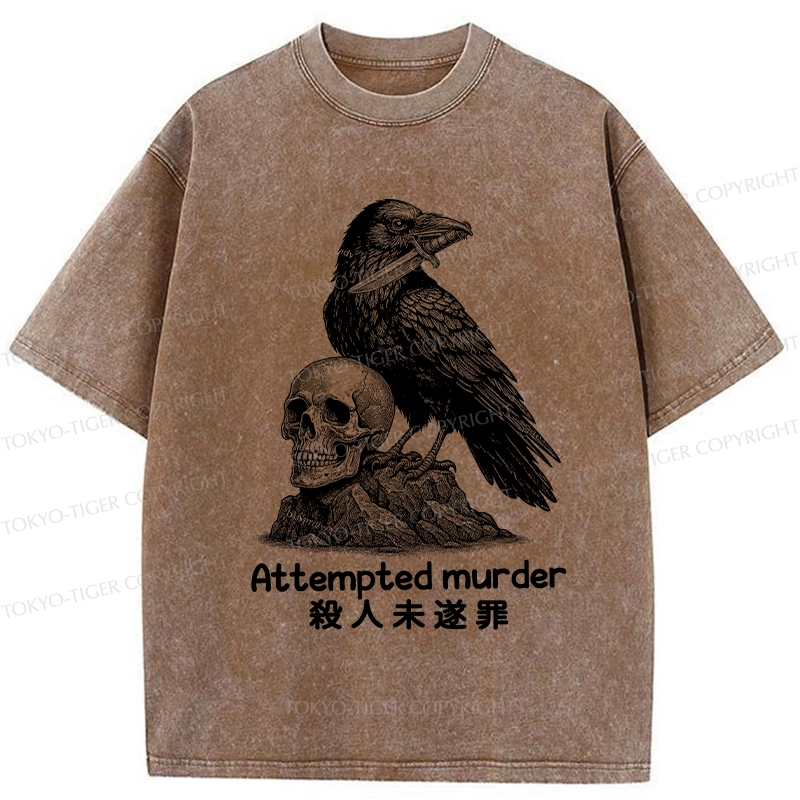 Tokyo-Tiger Attempted Murder Washed T-Shirt