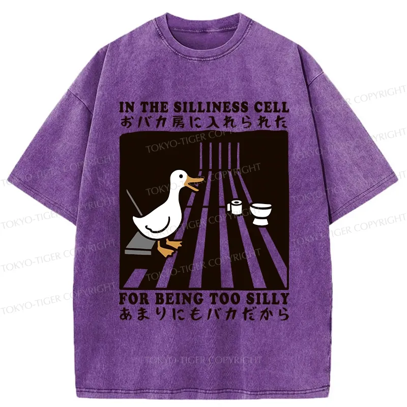 Tokyo-Tiger Silly Goose In The Silliness Cell Washed T-Shirt