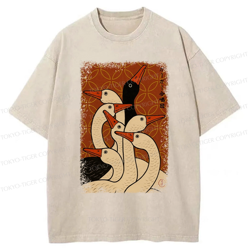 Tokyo-Tiger The Goose Choir Washed T-Shirt