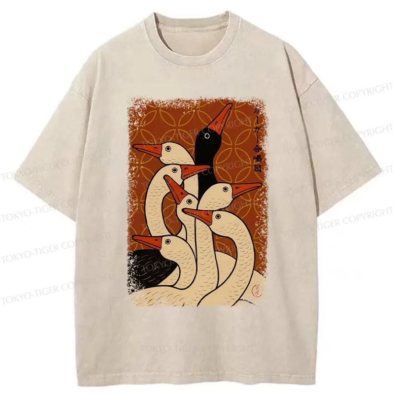 Tokyo-Tiger The Goose Choir Washed T-Shirt