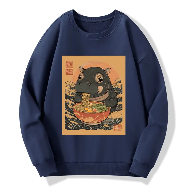 Tokyo-Tiger Moo Deng Eat Ramen Sweatshirt