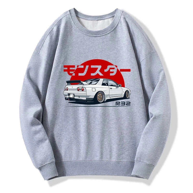 Tokyo-Tiger Monster. Skyline R32 GTR Sweatshirt