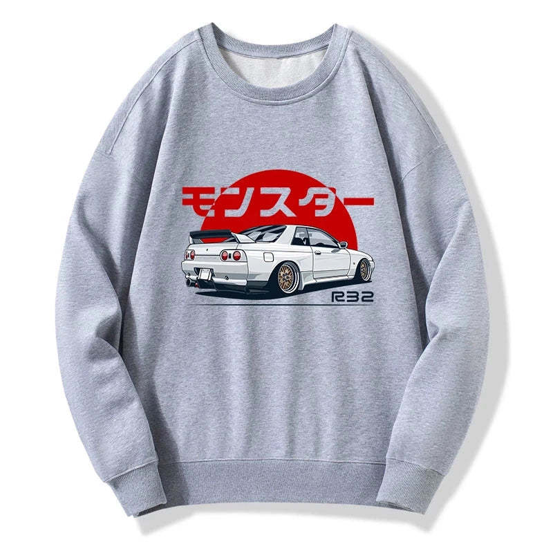 Tokyo-Tiger Monster. Skyline R32 GTR Sweatshirt
