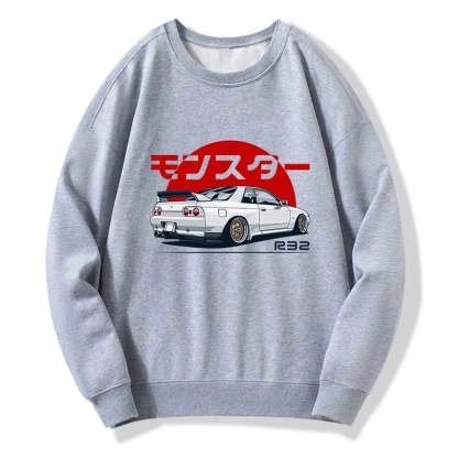 Tokyo-Tiger Monster. Skyline R32 GTR Sweatshirt