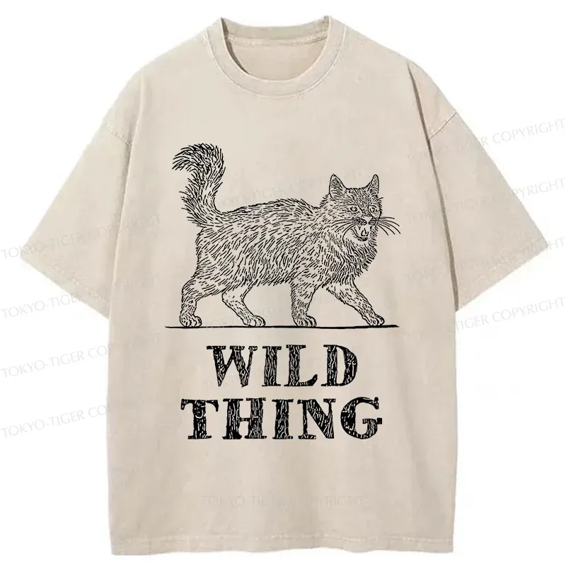Tokyo-Tiger Wild Cat Washed T-Shirt