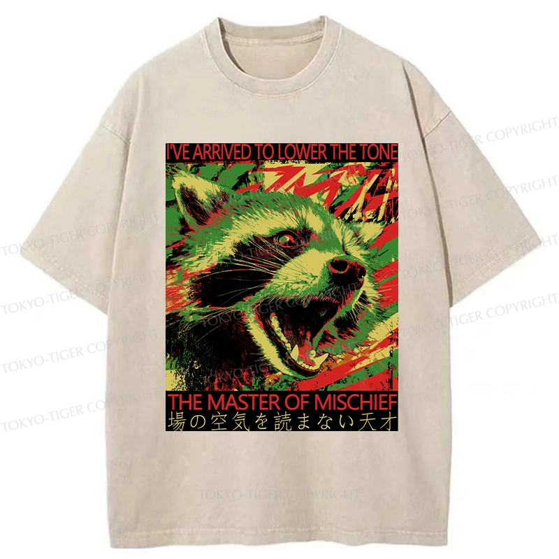 Tokyo-Tiger The Master Of Mischief Washed T-Shirt