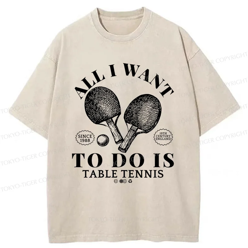 Tokyo-Tiger Table Tennis Washed T-Shirt