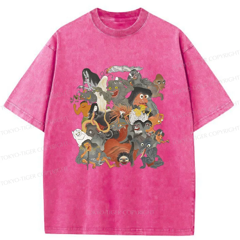 Tokyo-Tiger Famous Japanese Yoaki Washed T-Shirt