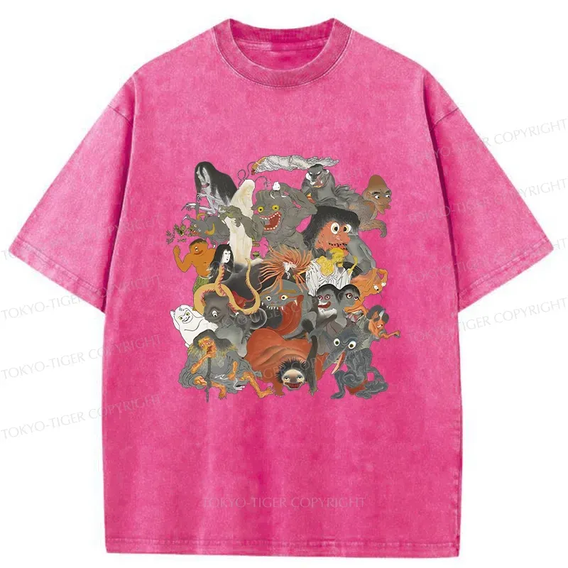 Tokyo-Tiger Famous Japanese Yoaki Washed T-Shirt