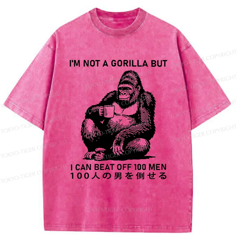 Tokyo-Tiger Gorilla That Defeated 100 People Washed T-Shirt