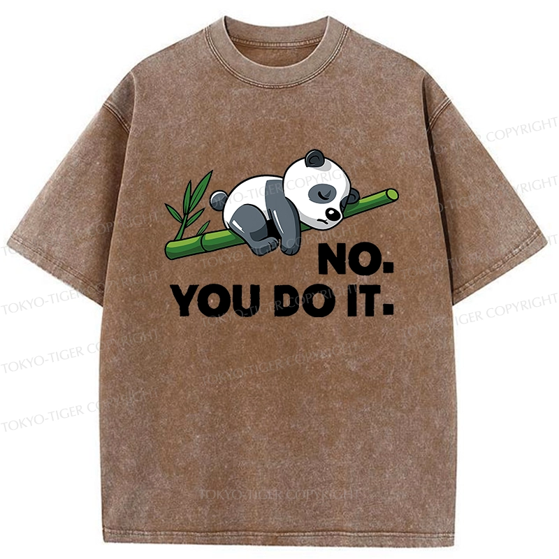 Tokyo-Tiger No You Do It Funny Panda Washed T-Shirt