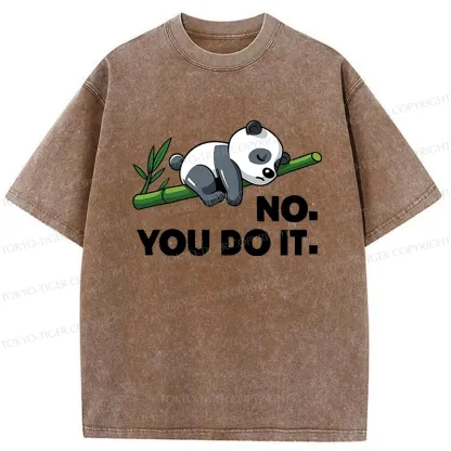 Tokyo-Tiger No You Do It Funny Panda Washed T-Shirt