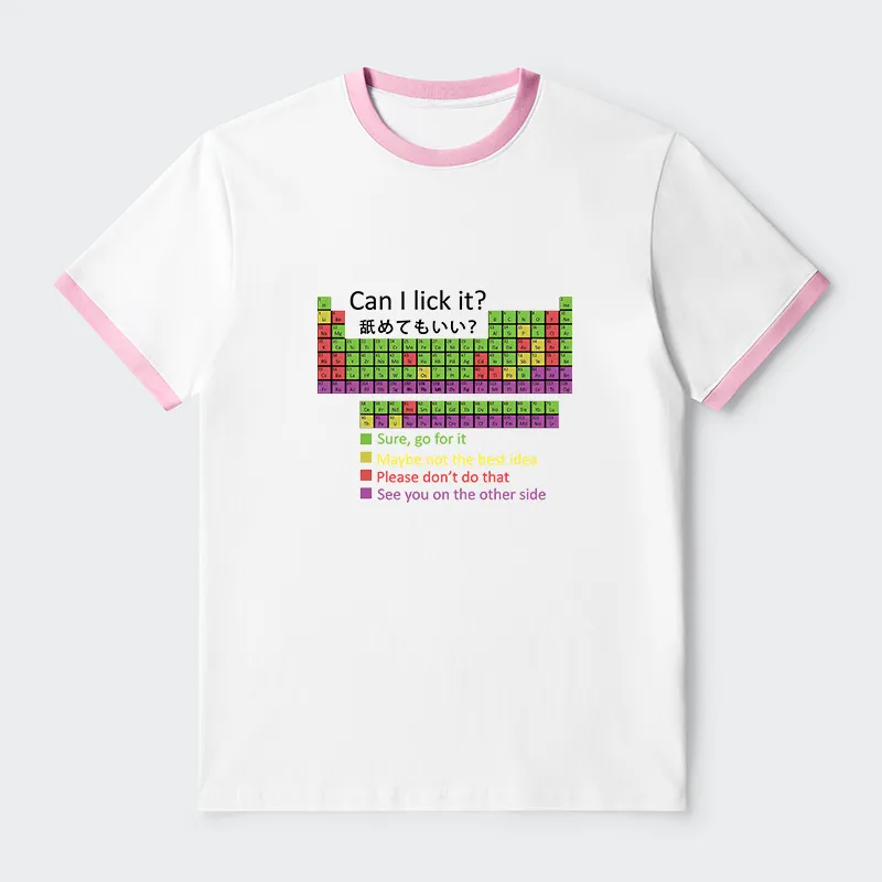 Tokyo-Tiger Can I Lick It Contrast Trim T-Shirt