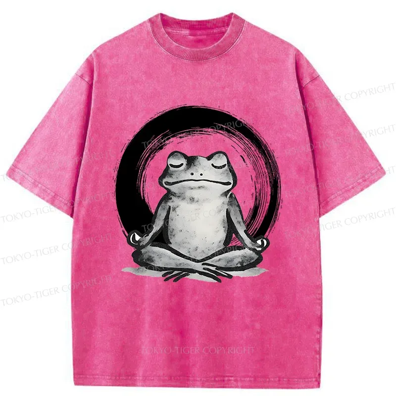 Tokyo-Tiger Zen Frog Washed T-Shirt