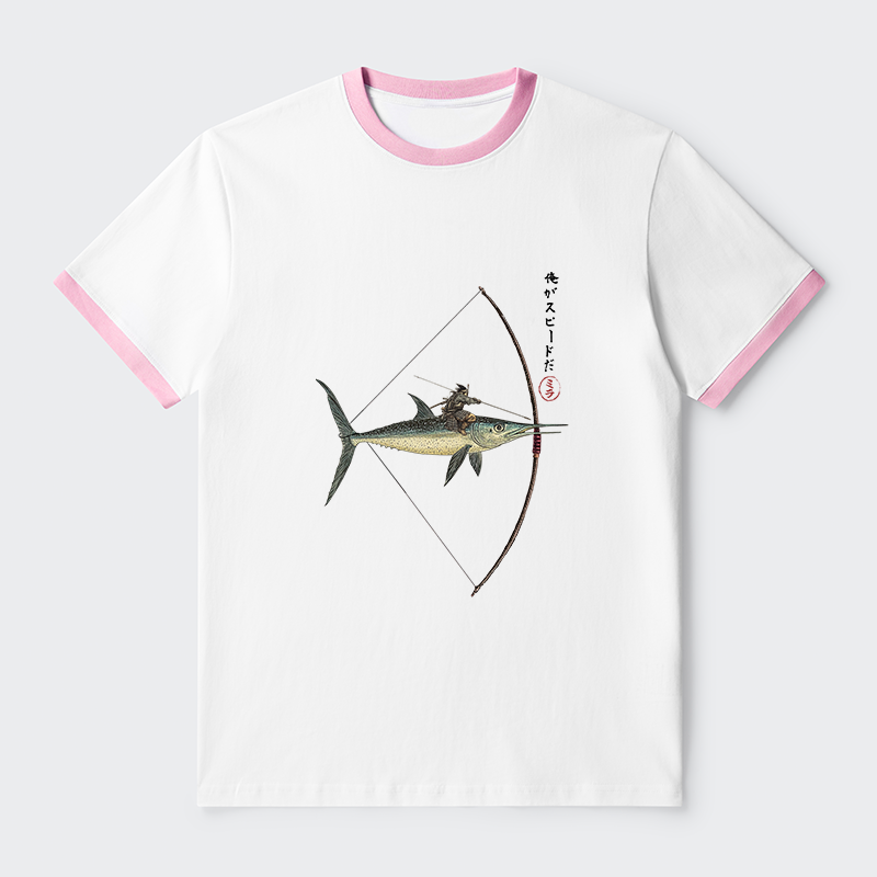 Tokyo-Tiger I Am Speed Contrast Trim T-Shirt