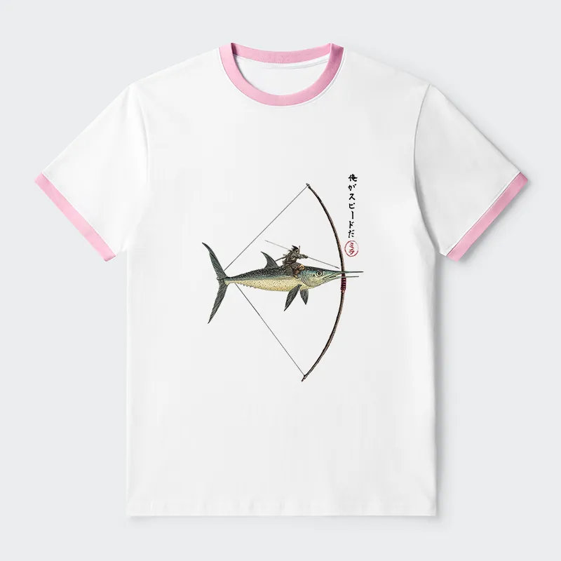 Tokyo-Tiger I Am Speed Contrast Trim T-Shirt