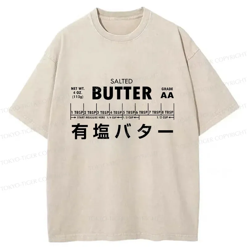Tokyo-Tiger Funny Butter Washed T-Shirt