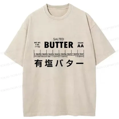 Tokyo-Tiger Funny Butter Washed T-Shirt