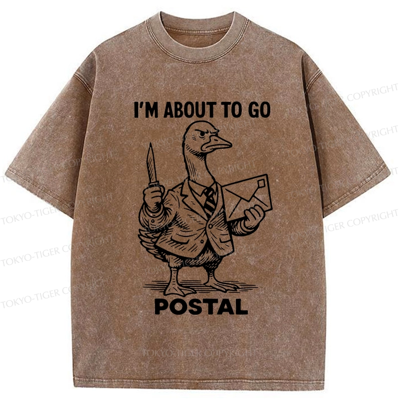 Tokyo-Tiger I'm About To Go Postal Washed T-Shirt