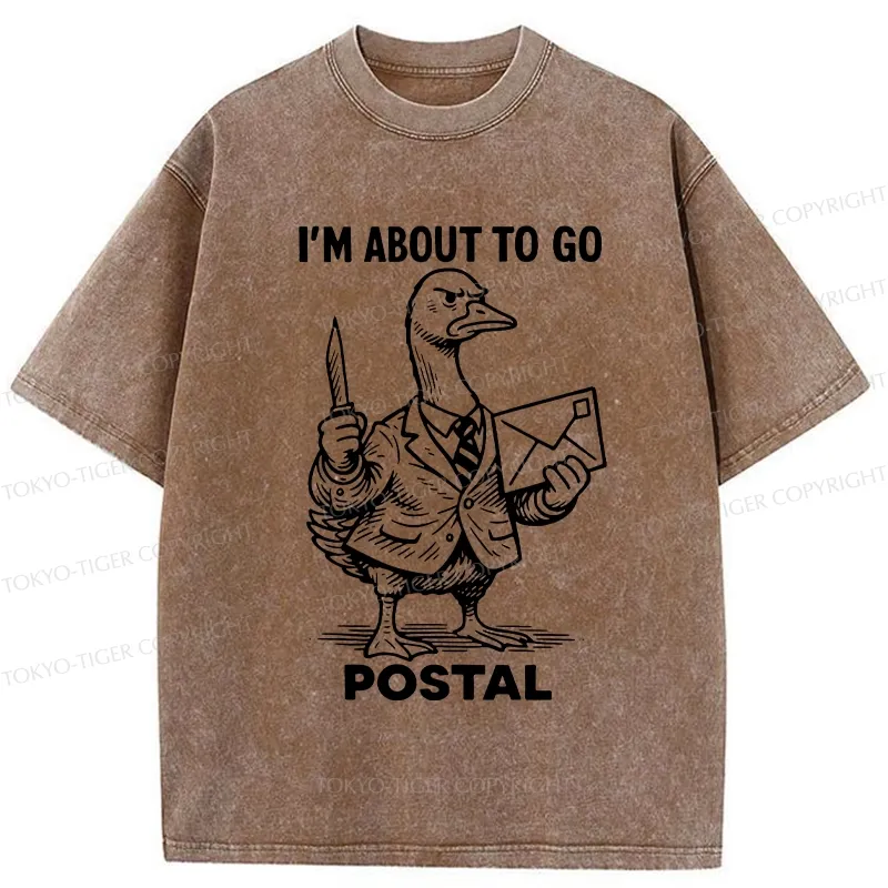 Tokyo-Tiger I'm About To Go Postal Washed T-Shirt