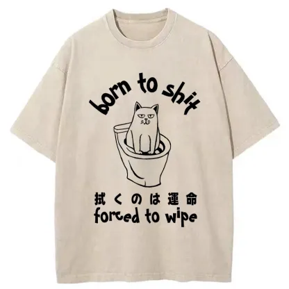 Tokyo-Tiger Forced To Wipe Washed T-Shirt