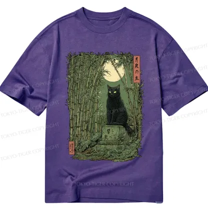 Tokyo-Tiger Black Cat In The Bamboo Forest Classic T-Shirt