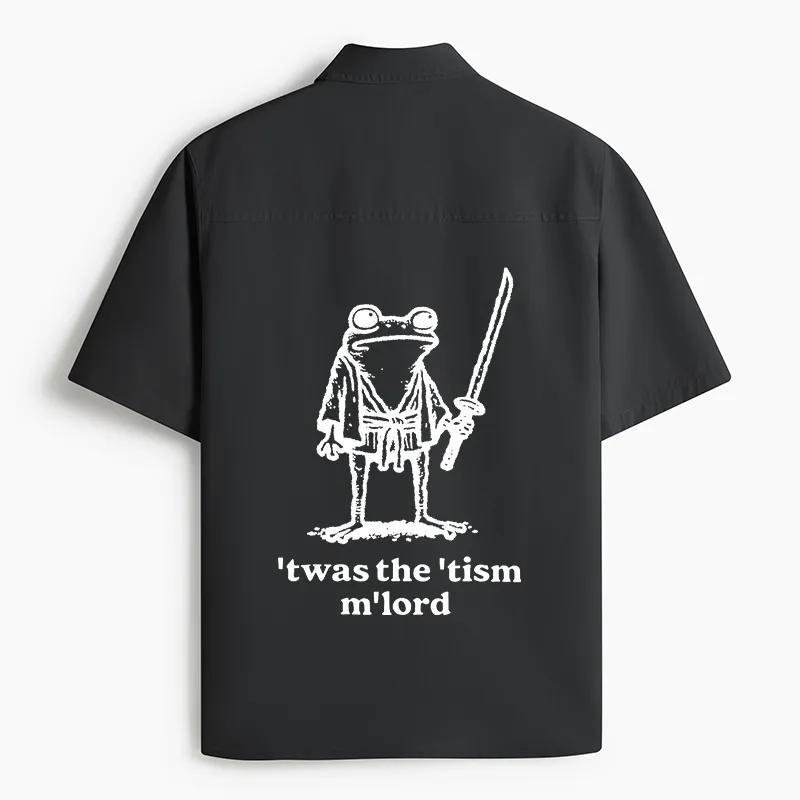 Tokyo-Tiger Focused Samurai Frog Work Shirt