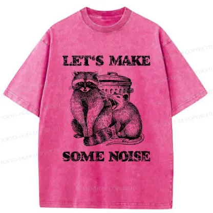 Tokyo-Tiger Noisy Raccoons And Possums Washed T-Shirt