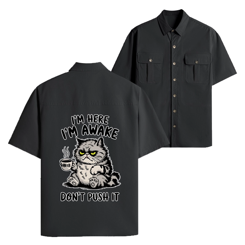 Tokyo-Tiger Tired Cat Work Shirt